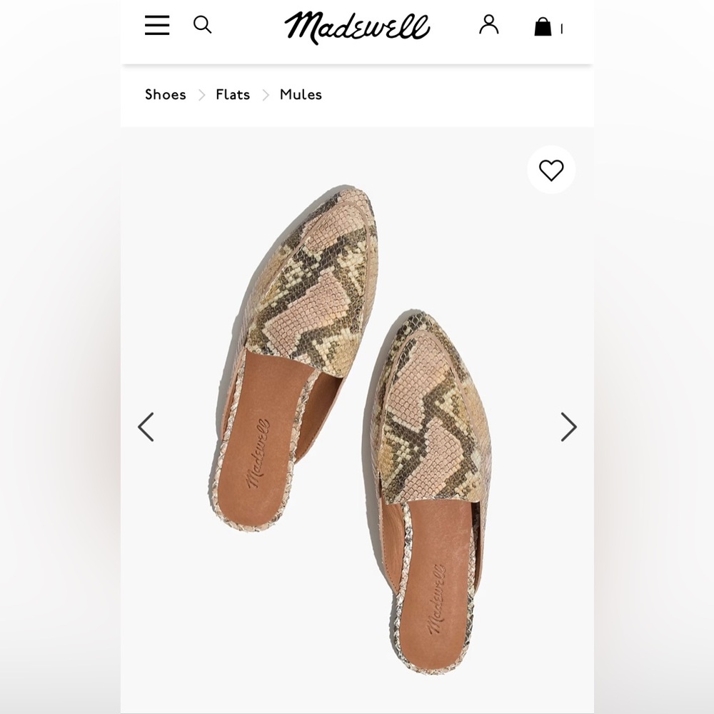 The Frances Skimmer Mule in Snake Embossed Leather